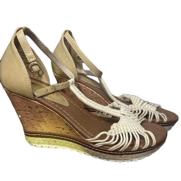 Women Dominique Nicole Gelsey Wedge Heels Size 8.5 - Picture 3 of 9